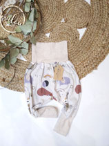 Pumphose Tiere beige/beige meliert 74/80
