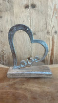 Herz silber Love