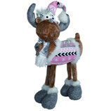 Elch Figur rosa