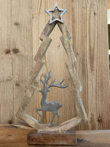 Weihnachtsbaum mit Hirsch