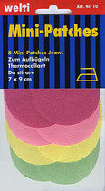 Mini-Patches Jeans Pastelfarben