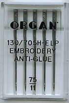 Organ Nähmaschinennadel Embroidery "Anti-Glue"