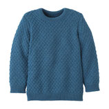 Aran Pullover Taubenblau