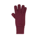 Da. Handschuhe Merino burgund 4919012
