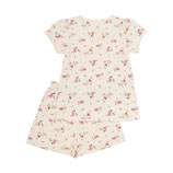 Kurzes Pyjama rose/Muster 330592