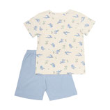 Kurzes Pyjama Blau/Muster 330590