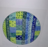 Essteller Kapula Keramik - 26 cm - Blue&Green
