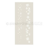 Stencil 'Musterstreifen - Schneefall'