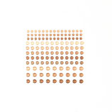 Enamel Dots „Warmbraun“