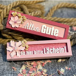 Kleine Rechteckige Box für Schriftstanzen