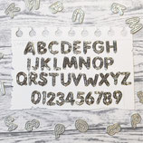 Luftballon Buchstaben und Zahlen - Stanze