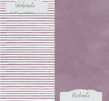 Designpapier - Basic - Malve - Streifen + Uni - Doppelseitig bedruckt