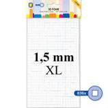 JeJe 3D Foam quadratisch XL weiss  5 mm x 5 mm x 1,5 mm
