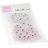 Marianne Design : Clearstampt - Silhouette Art Hearts