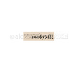 Holzstempel 'Einfach Wundertoll'