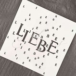 Schablone - Liebe