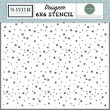 Carta Bella Winter Wonderland Stencil Winter Snow Sky