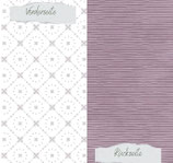 Designpapier - Basic - Malve - Fliesen + Doodle Streifen - Doppelseitig bedruckt