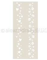 Stencil 'Herzchenstreifen'