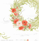 Getreidekranz mit Mohn – Blüten am Feldrand