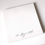 Notizblock „Im Herz wild“ quadratisch