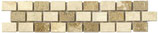 Fascia in marmo Brick Travertino lucido 5x20cm