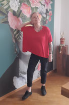 Edles Designer-Shirt, Oversize, Rundholz