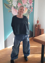 Edle Designer-Jeans, Stonewash, Long, von Rundholz