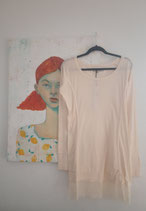 Designer- Longshirt, Langarm, Rundholz Dip