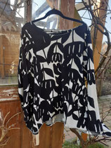 Designer-Tunika, Black Print, RUNDHOLZ BLACK LABEL