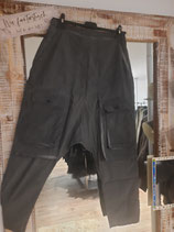 Designer- Hose, große Taschen, Rundholz Dip