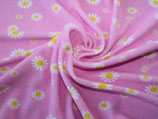 Stretchfrottee Prilblumen rosa-gelb 0,5m