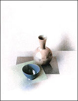 Stilleven Vase and Blue Bowl