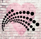 Stencil PopArt "Punkte Schweif"