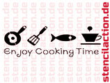 Schablone - Cooking Time - Shabby