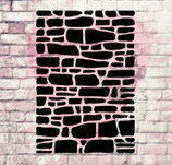Stencil PopArt "Mauerwerk"