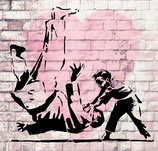 Schablone - Banksy "Judo Child"