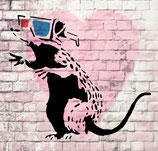 Schablone - Banksy Rat 3D