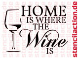 Schablone - Wine at Home - Shabby