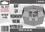 3D35007 German 5,5cm Zwillingsflakturmontransport for Panther and E-50