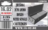 3D35004 2cm Ammo boxes with single cartridges