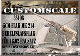 35106 5cm Flak MK 214 Behelfsflak conversion kit für 16.02