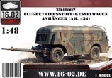 3D48002 Flugbetriebsstoff-Kesselwagen Anhänger (Ah. 454)