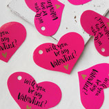 10er Set Geschenkanhänger ~ Valentinstag