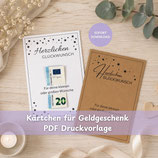 Trostpflaster Kärtchen – DIY Geschenk mit Schokolade als PDF