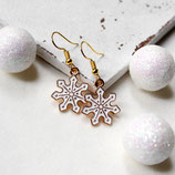 Ohrringe Schneeflocken • Ohrhänger | Ohrschmuck | Weihnachten