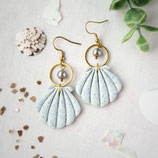 Muschel Ohrringe Gold – Sommerlicher Ohrschmuck mit Perle