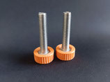 Orange Schrauben