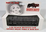 Tire GMP Muscle Car Sport and Drag Wheel Set 1/18