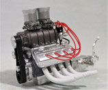 Engine Mopar 426 Hemi Super Charged Drag, Dual Quads and Hurst Shifter GMP